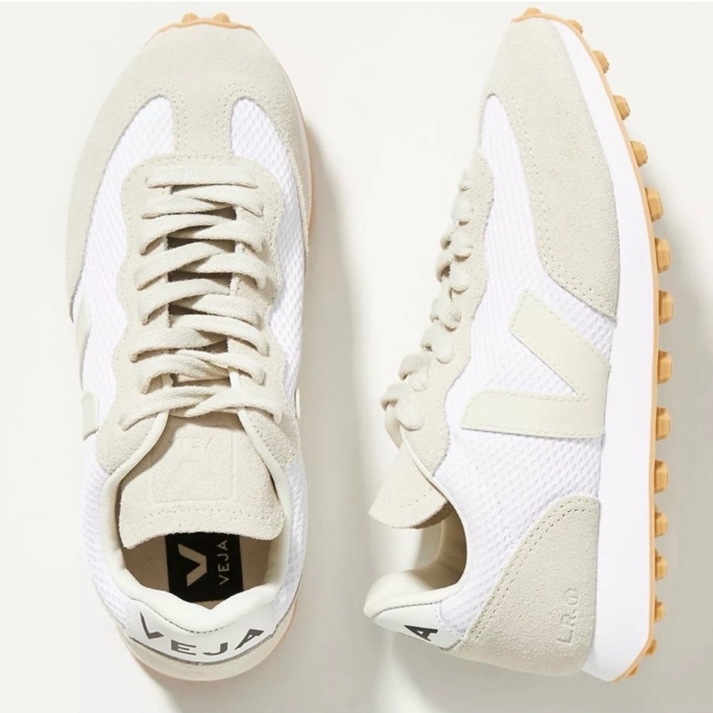 Veja Rio Branco Sneakers white mesh Suede Pierre / Natural Anthropologie 8 - Picture 3 of 16